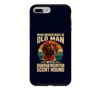 Carcasa para iPhone 7 Plus/8 Plus Nunca Subestimes Old Man Bavarian Mountain Hound Retro