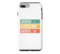 Carcasa para iPhone 7 Plus/8 Plus Obedience is Better Than Sacrifice Relationship VS Religion