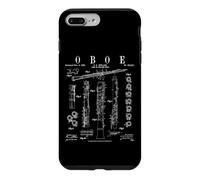 Carcasa para iPhone 7 Plus/8 Plus Oboe Vintage Patent Oboist Dibujo Impresión