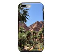 Carcasa para iPhone 7 Plus/8 Plus Obra de Arte del Paisaje del palmeral del Oasis del cañón del Desierto