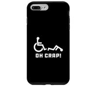 Carcasa para iPhone 7 Plus/8 Plus Oh Crap Wheelchair Birthday Handicap Disability Funny