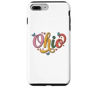 Carcasa para iPhone 7 Plus/8 Plus Ohio Butterfly Script Cute Girl State Pride, Women & Kids