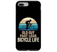 Carcasa para iPhone 7 Plus/8 Plus Old Guy Fast Legs Bicycle Life Diseño Ciclismo Retro