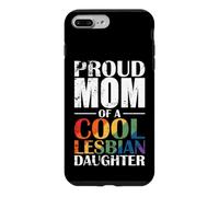 Carcasa para iPhone 7 Plus/8 Plus Orgullosa mamá de una Fresca Lesbiana Hija