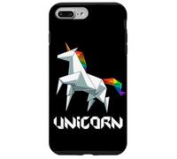 Carcasa para iPhone 7 Plus/8 Plus Origami Japonés Unicornio Origami Arcoíris