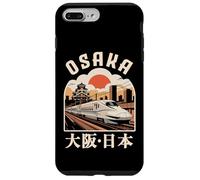 Carcasa para iPhone 7 Plus/8 Plus Osaka Castle Japón Vintage Shinkansen Kanji Bullet Train Fan