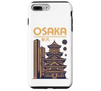 Carcasa para iPhone 7 Plus/8 Plus Osaka Night Skyline Pagoda Castillo y Torres Modernas