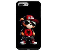 Carcasa para iPhone 7 Plus/8 Plus Oso de Peluche con Bandera de Albania Iliria albanesa Shqip