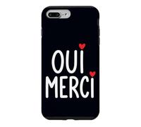 Carcasa para iPhone 7 Plus/8 Plus Oui Merci Lindo Francés Cita Francia Amante Francófilo
