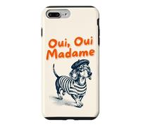 Carcasa para iPhone 7 Plus/8 Plus Oui Oui Madame Dachshund Perro Boina Francesa