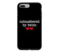 Carcasa para iPhone 7 Plus/8 Plus Outnumbered by Twins Boys Girls Dad Soon to Be Mom Pregnancy