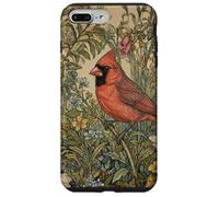 Carcasa para iPhone 7 Plus/8 Plus Pájaro de jardín Cardenal norteño, Estilo Vintage