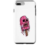 Carcasa para iPhone 7 Plus/8 Plus Paleta de Calavera Rosa derretida Espeluznante Verano Halloween Espeluznante