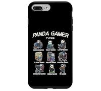 Carcasa para iPhone 7 Plus/8 Plus Panda Gamer Types Diverse Gamer Graphic para Niños, Hombres Niños
