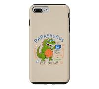 Carcasa para iPhone 7 Plus/8 Plus Papasaurus Number One Dad Funny Dinosaur Rex Día del Padre