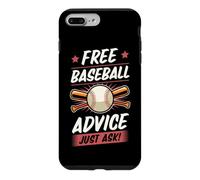 Carcasa para iPhone 7 Plus/8 Plus para Instructor de Béisbol Entrenador Consejos de béisbol Gratis Solo Pregunte