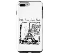 Carcasa para iPhone 7 Plus/8 Plus Paris with Love from Paris France French Postcard
