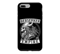 Carcasa para iPhone 7 Plus/8 Plus Parte Delantera del Imperio Berserker Calavera vikinga Envejecida