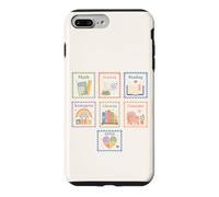 Carcasa para iPhone 7 Plus/8 Plus Pastel Escuela Personal Iconos Matemáticas Lectura Bibliotecario SPED