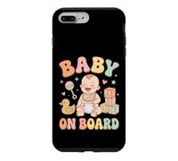 Carcasa para iPhone 7 Plus/8 Plus Pastel Groovy Baby Toy Blocks Sonajero Diseño