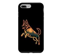 Carcasa para iPhone 7 Plus/8 Plus Pastor Alemán Naturaleza Bosque Perros Pastor Alemán