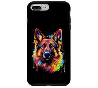 Carcasa para iPhone 7 Plus/8 Plus Pastor alemán Splash Art I Pop Art Pastor alemán
