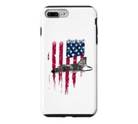 Carcasa para iPhone 7 Plus/8 Plus Patriotic F-4 Phantom The Mcdonnell Douglas America - Camiseta con la Bandera