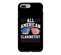 Carcasa para iPhone 7 Plus/8 Plus Patriótico All-American Clarinetist USA 4 de Julio Americano