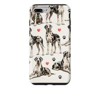 Carcasa para iPhone 7 Plus/8 Plus Patrón de Gran danés Deutsche Dogge