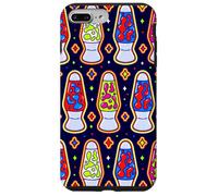 Carcasa para iPhone 7 Plus/8 Plus Patrón de lámpara de Lava Retro Groovy Y2K estética