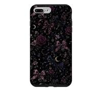 Carcasa para iPhone 7 Plus/8 Plus Patrón de Luna botánica Vintage con diseño Floral, Estilo Bow Coquet