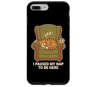 Carcasa para iPhone 7 Plus/8 Plus Pause My Nap To Be Here Funny Cat Nap