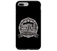 Carcasa para iPhone 7 Plus/8 Plus PAWDRE Promoted to World'S Best Rescue Dog Dad