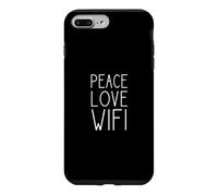 Carcasa para iPhone 7 Plus/8 Plus Paz, Amor, WiFi Diseño Divertido. ¡Me Encanta el WiFi!