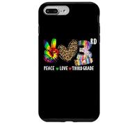 Carcasa para iPhone 7 Plus/8 Plus Peace Love 3er Grado, diseño de lápiz de teñido Anudado de Leopardo