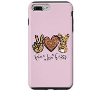 Carcasa para iPhone 7 Plus/8 Plus Peace Love Easter Bunny For Women with Sunflower and Rabbit