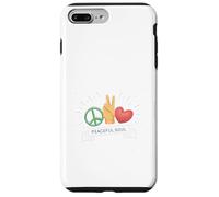 Carcasa para iPhone 7 Plus/8 Plus Peaceful Soul Peace Sign Hand Gesture Love Graphic Nature