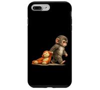 Carcasa para iPhone 7 Plus/8 Plus Peluche Monkey Punch Baby Macaque Little Punch Big Cute Love