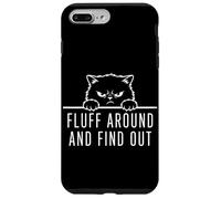 Carcasa para iPhone 7 Plus/8 Plus Peluda y descubre Divertido Gato sarcástico Humor Gatito