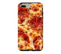 Carcasa para iPhone 7 Plus/8 Plus Pepperoni Pizza Queso derretido Amantes de la Comida Pizzería Fans
