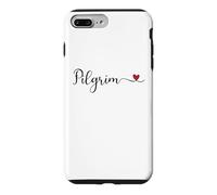 Carcasa para iPhone 7 Plus/8 Plus Peregrino Tipografía Corazón Regalo de Acción de Gracias