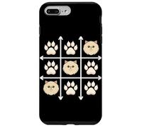 Carcasa para iPhone 7 Plus/8 Plus Persian Cat Paws Grid Game