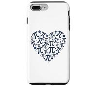 Carcasa para iPhone 7 Plus/8 Plus Pi Number Heart - 3.14 Matemáticas Feliz Día Pi Estudiante de Matemáticas