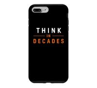 Carcasa para iPhone 7 Plus/8 Plus Piense en décadas Filosofía de Activos Digitales de Bitcoin