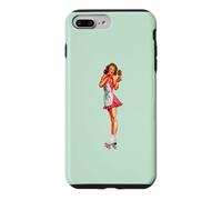 Carcasa para iPhone 7 Plus/8 Plus Pin Up Girl Bastante Morena Patines Patines Piernas