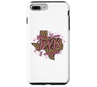 Carcasa para iPhone 7 Plus/8 Plus Pink Leopard Ella es de Texas I Can Tell