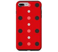 Carcasa para iPhone 7 Plus/8 Plus Pink & Red Black Polka Dot Ladybug Cute Lady Bug Polka Dots