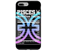 Carcasa para iPhone 7 Plus/8 Plus Piscis Información Nutricional Signo del Zodíaco Astrología Azul Púrpura