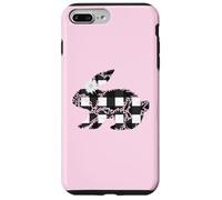 Carcasa para iPhone 7 Plus/8 Plus Plaid Bunny Easter Rabbit Black & White Flower Bunny Floral