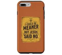 Carcasa para iPhone 7 Plus/8 Plus Podría ser más Malo, Pero Jesús Dijo Que no es Divertido Christian Retro 3